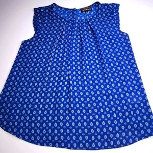 Twine & String blue Print top Large